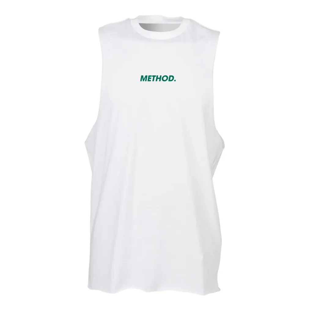 Mens High Neck Slash Armhole Vest (Method) (Black, XS)